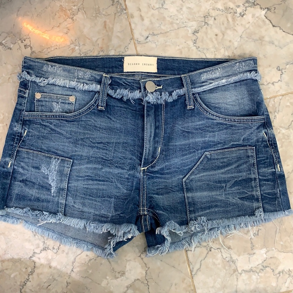 Gilded Intent denim shorts
